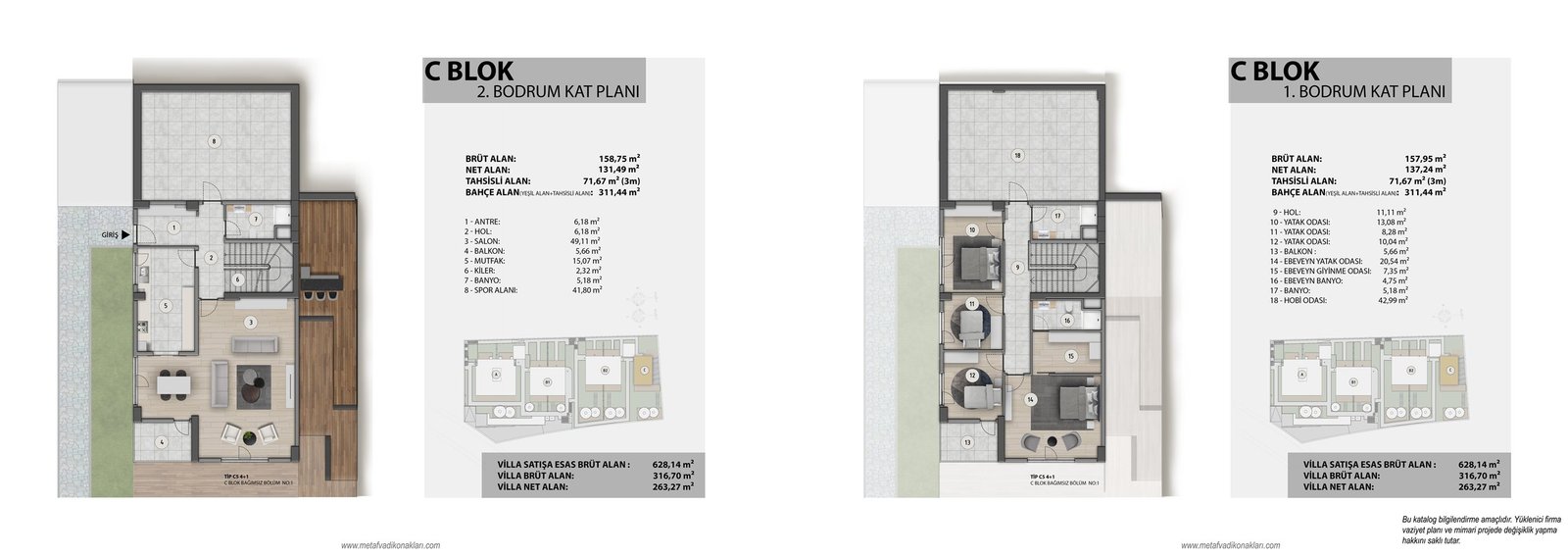 C Blok Kat Planı